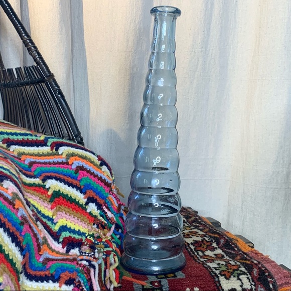 Blue Glass Genie Bottle - Picture 2 of 6